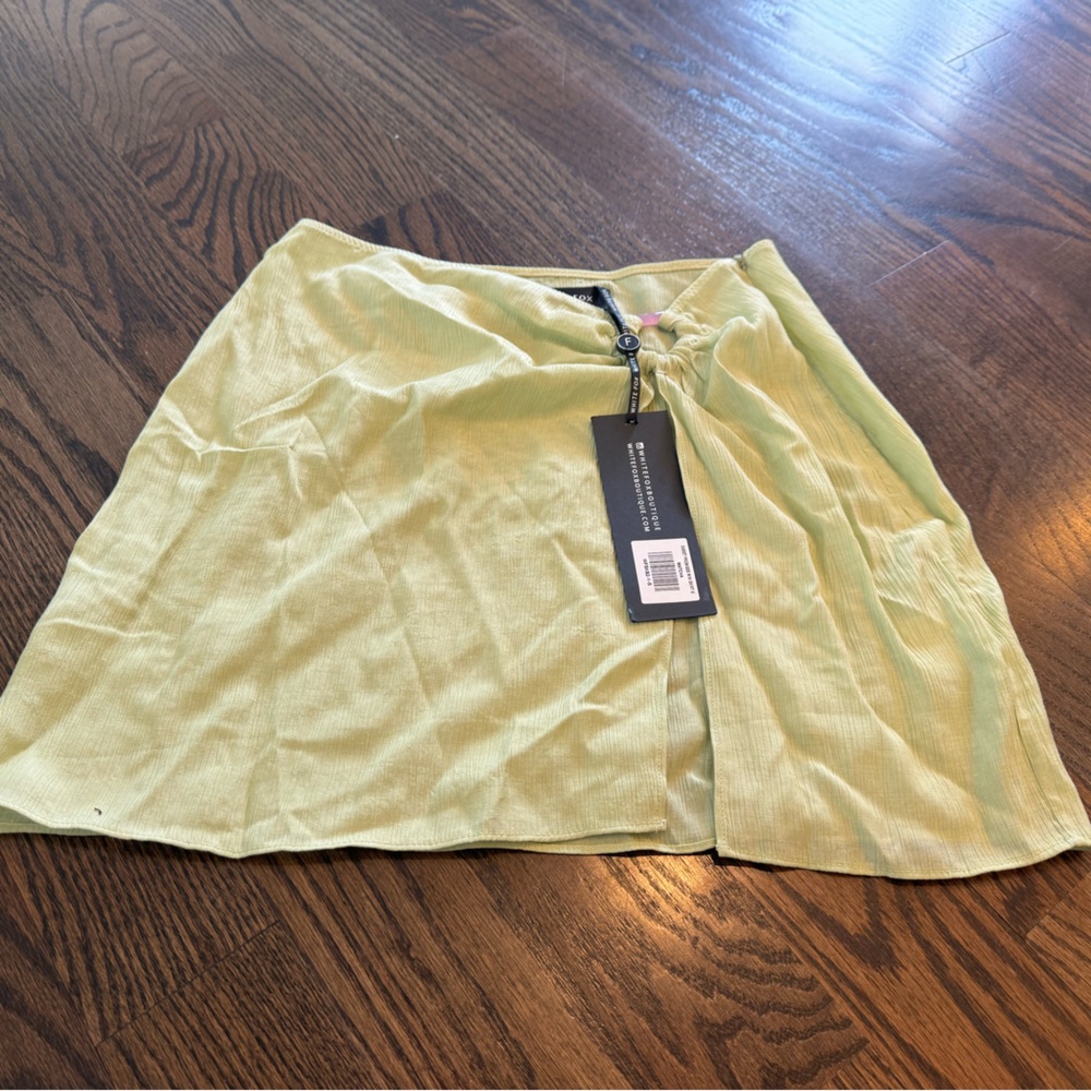 White Fox Boutique Light Green Mini Skirt